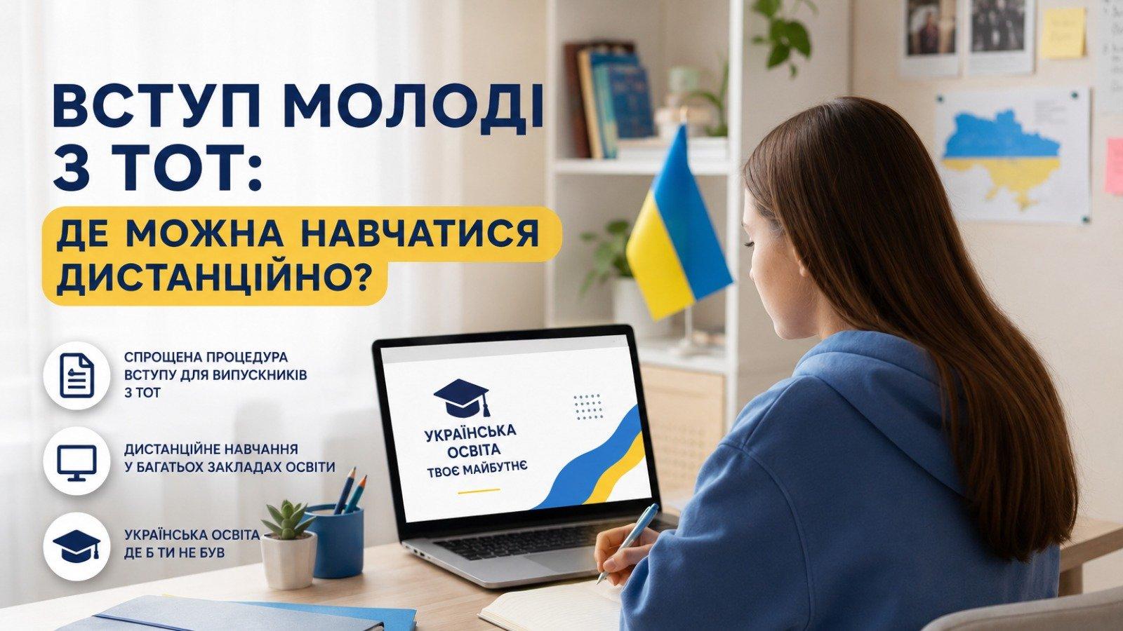 Вступ молоді з ТОТ: де можна навчатися дистанційно?