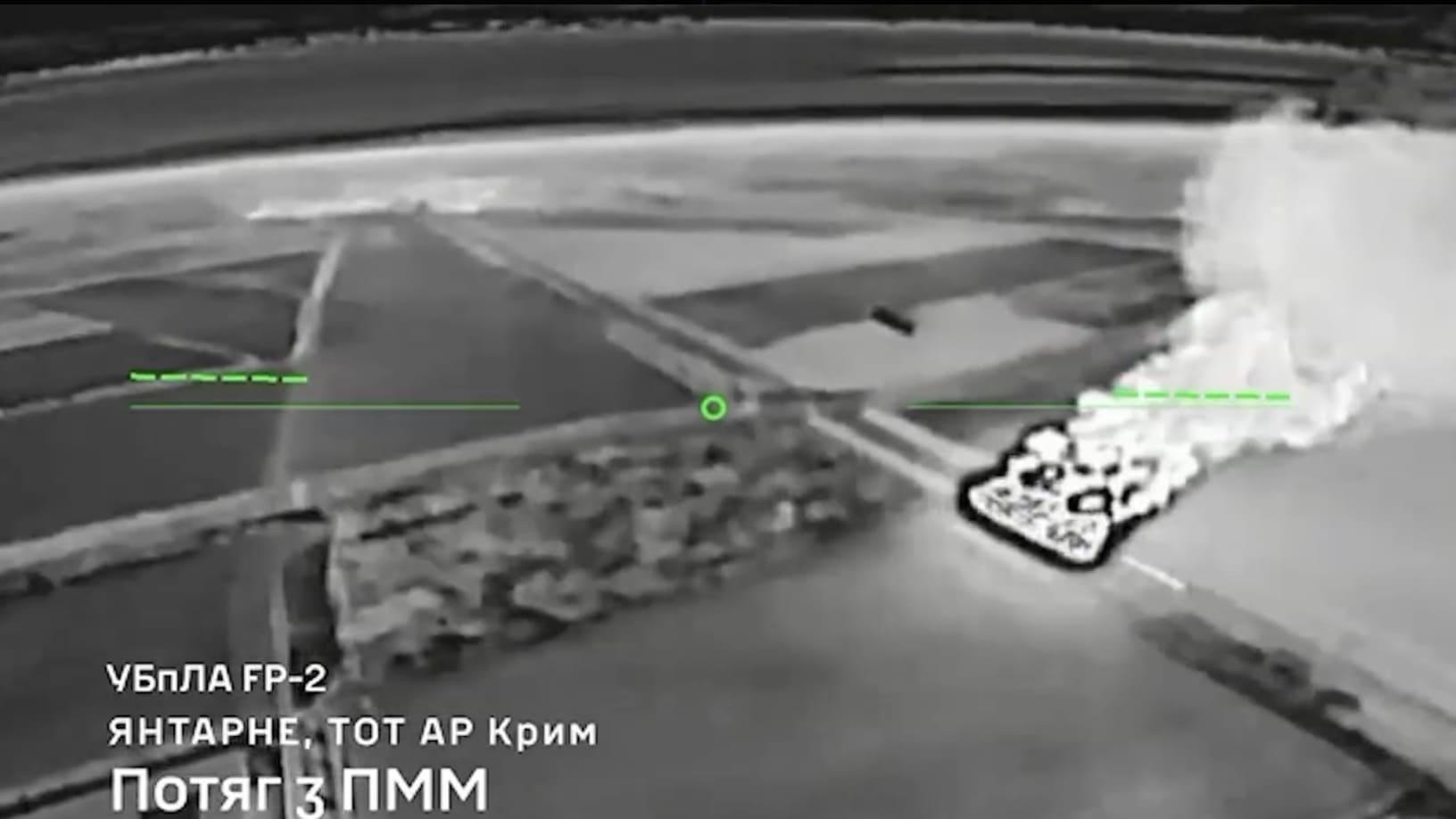 В окупованому Криму знищено потяг з ПММ для російських військ