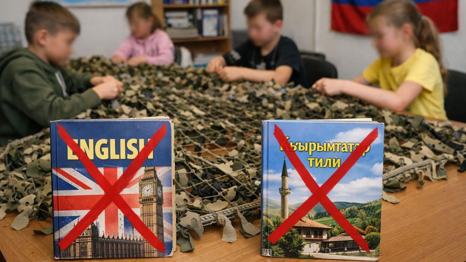 Окупаційна влада в Криму замінює уроки іноземних мов плетінням сіток для армії РФ