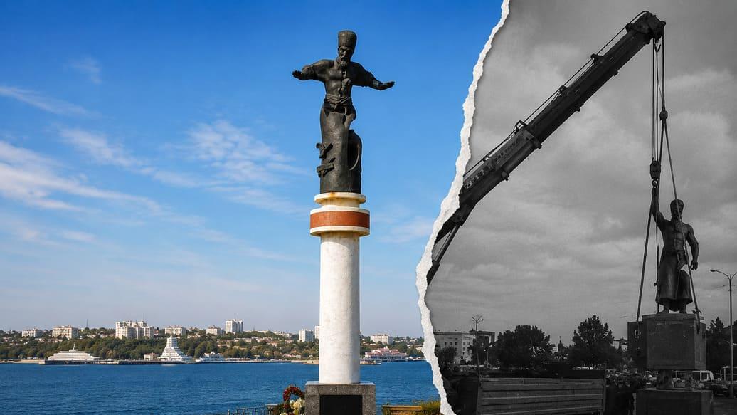 Відкритий Україною, демонтований окупантами: доля пам'ятника Сагайдачному в Севастополі
