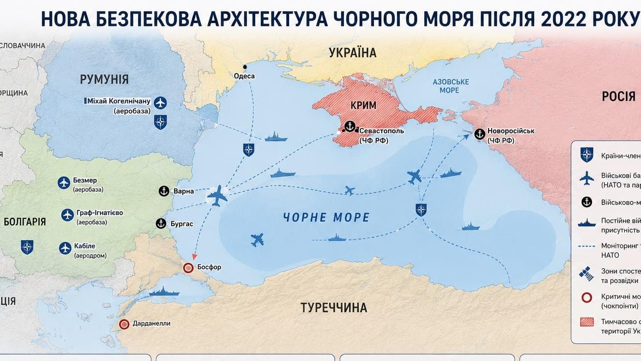 Чорне море після 2022 року: як Крим змінив безпекову архітектуру регіону