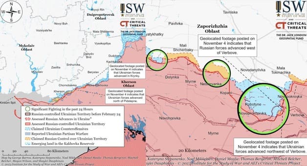 Hа лівому березі Дніпра ворог здає позиції