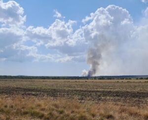 На сході Криму кілька тижнів палає сміттєвий полігон